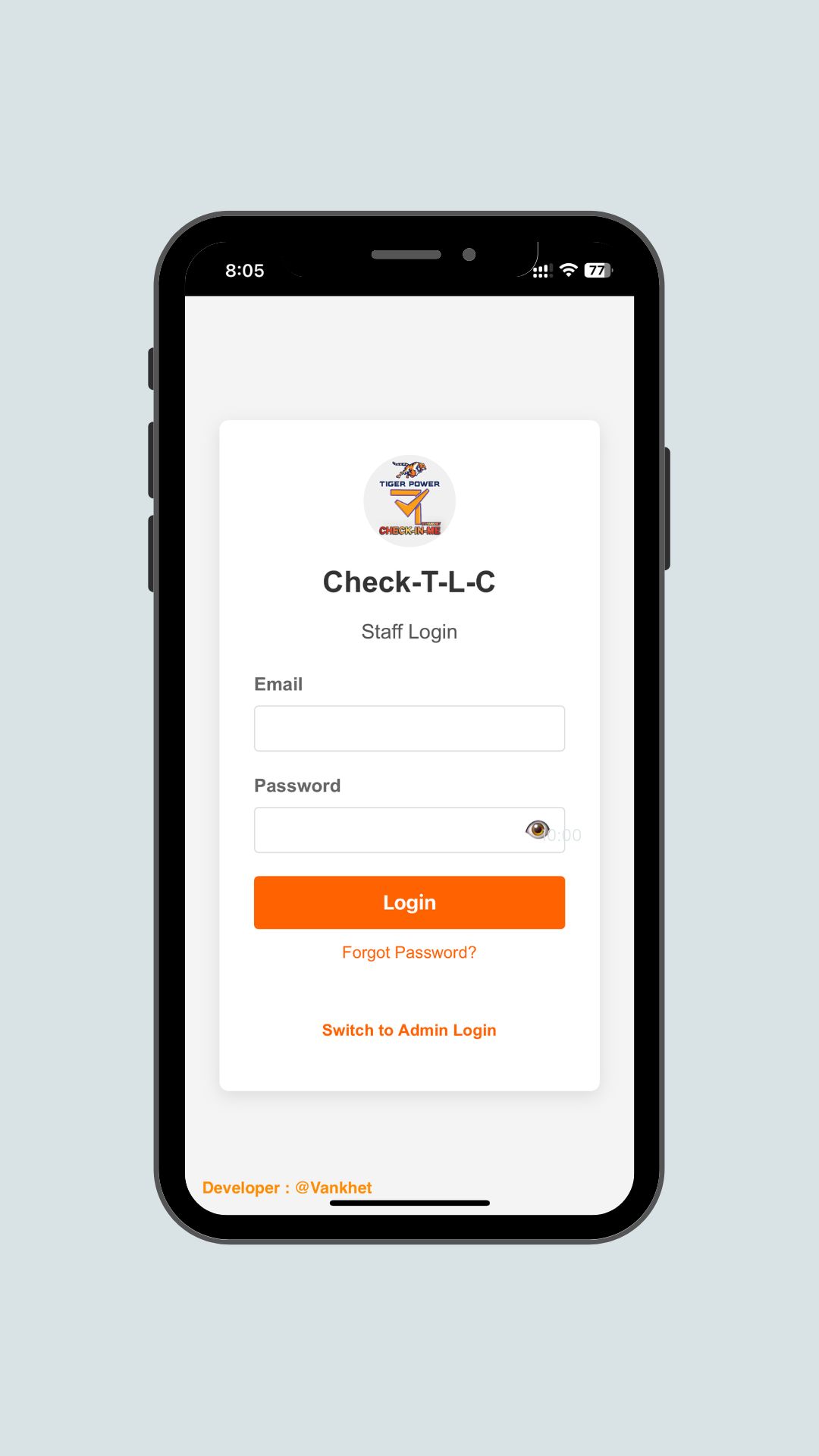Login Screen