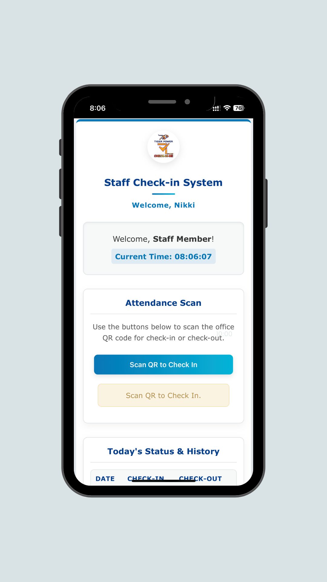 Staff Dashboard